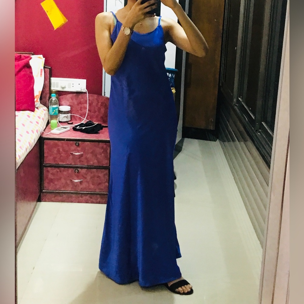 Silk SATIN LONG SLIP DRESS - Picture 11 of 13